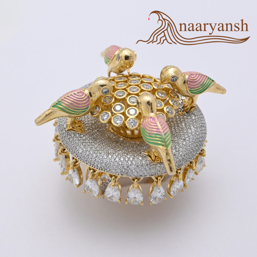 Chirping Birds Cocktail Ring