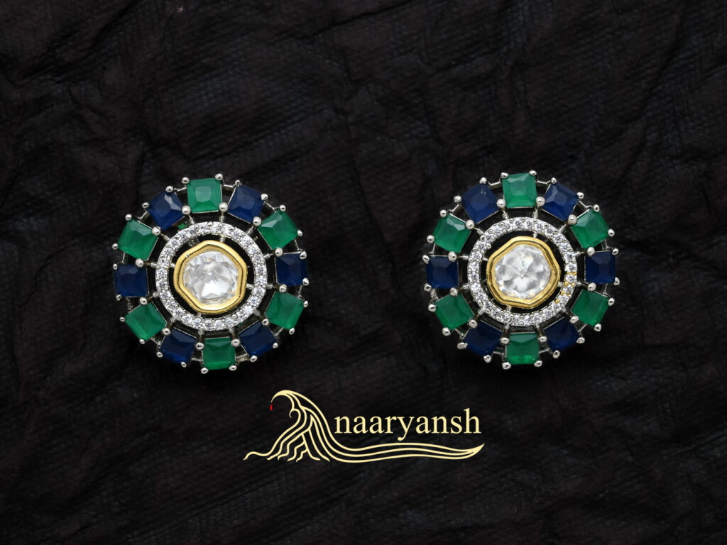 Forest Kundan Studs