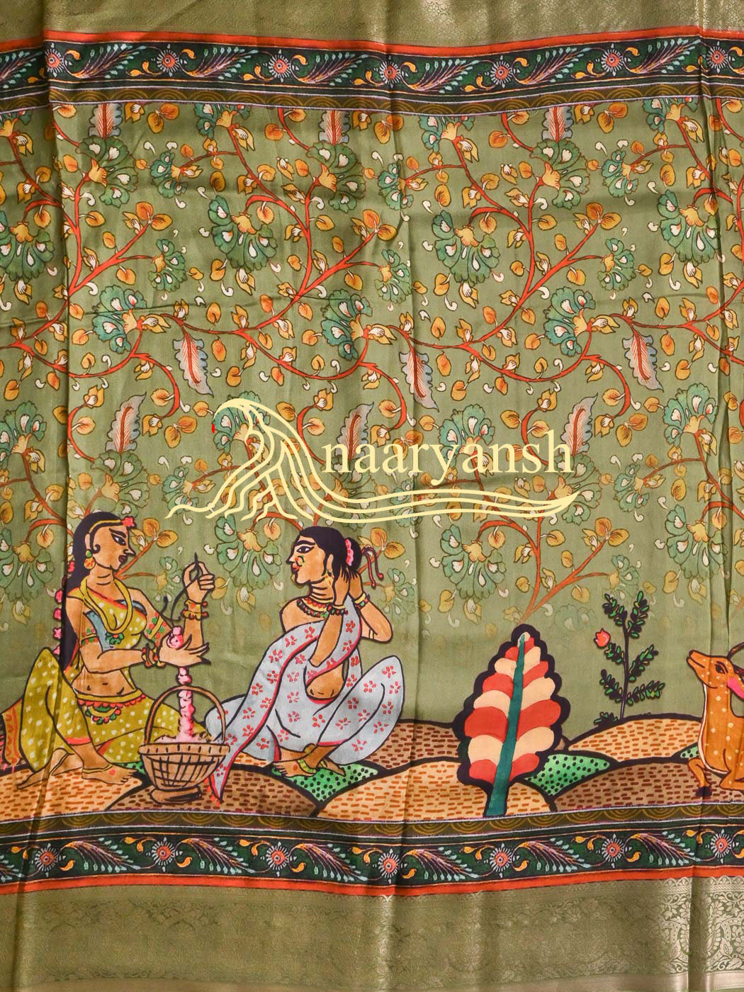 Kalamkari Saree - Image 3