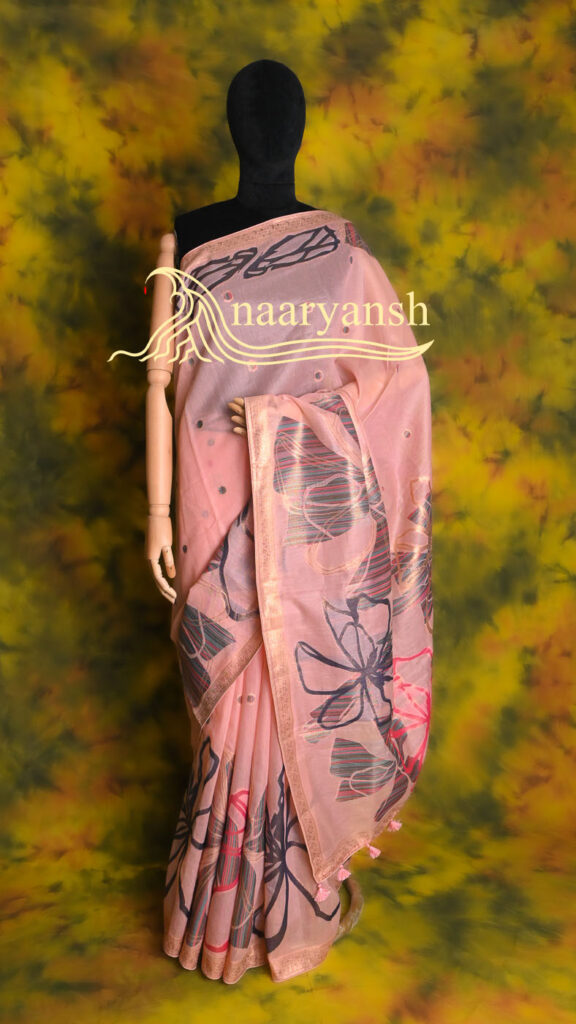Floral Chanderi Saree
