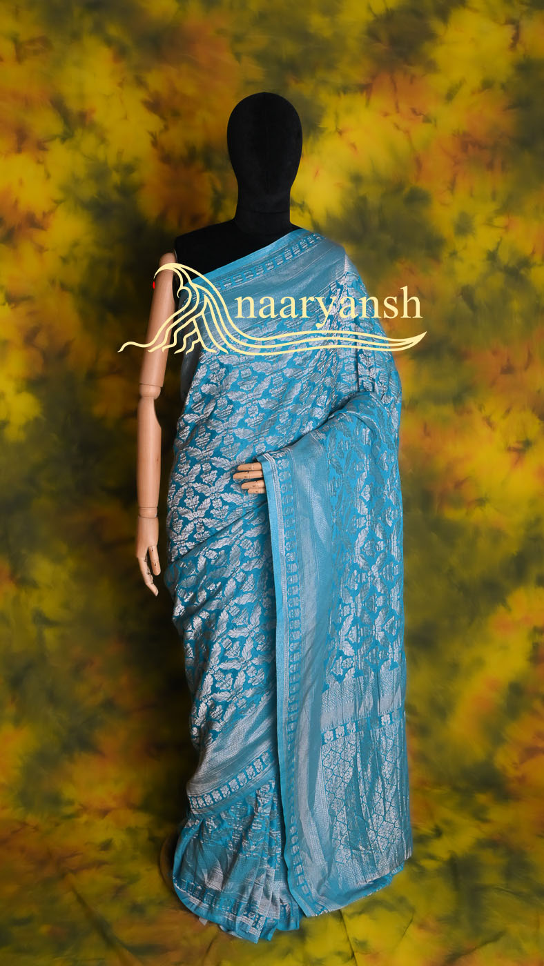 Khaddi Georgette Saree